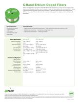 C-Band Erbium-Doped Single-Mode Fiber