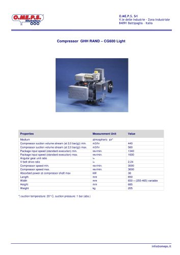 compressor para los semiremolques O.ME.P.S.