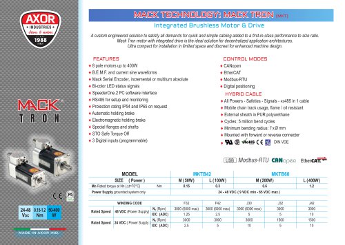 MACK TRON Integrated Servomotor