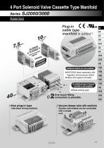 4 Port Solenoid Valve/Cassette Type Manifold SJ