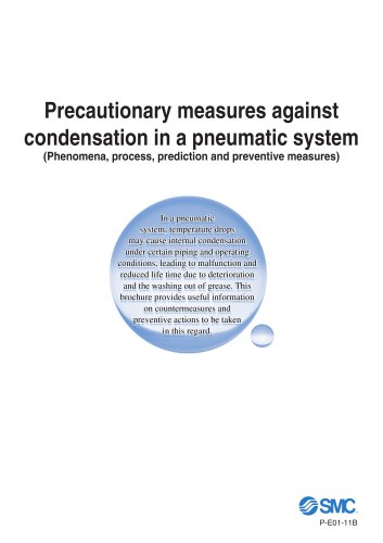 Precautionary measures against condensation in a pneumatic system