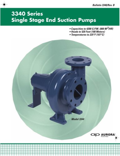 3340 Series Single Stage End Suction Pumps