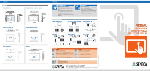 VISUAL TOUCHSCREEN OPERATOR PANELS WITH TFT LCD DISPLAY