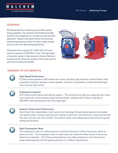 EW Series Metering Pumps