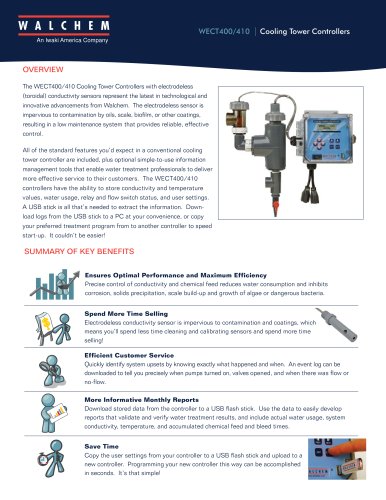 WECT400/410 | Cooling Tower Controllers