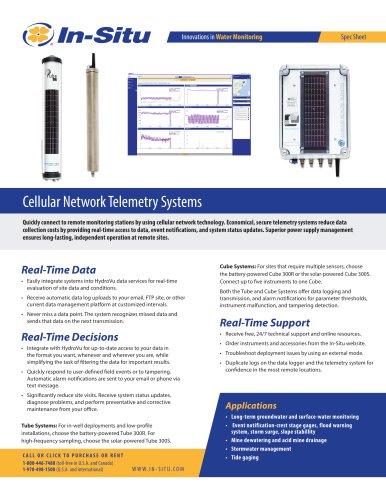 Cellular Network Telemetry Systems