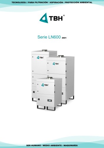 SERIE LN 600: Extractor de humos de alto rendimiento, EN 1822, H14 + carb&oacute;n activado para soldadura y l&aacute;ser