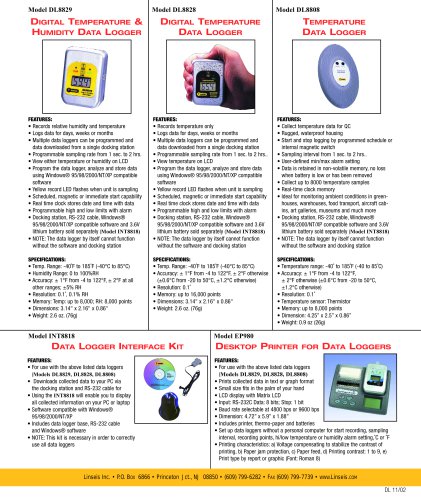 DL8829, Digital Temperature & Humidity data logger