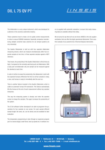 Linseis Quattro Dilatometer