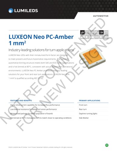 LUXEON Neo PC-Amber 1&nbsp;mm2