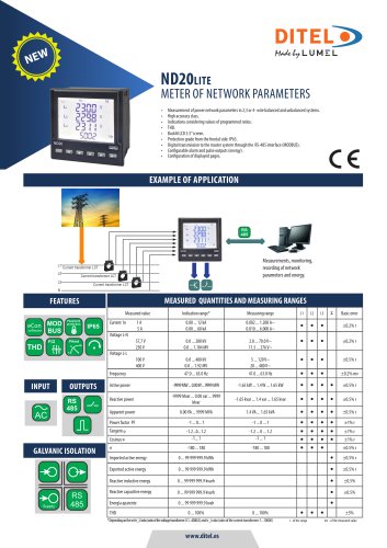 Datasheet ND20LITE