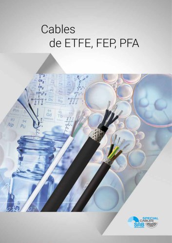 Cables de ETFE, FEP, PFA