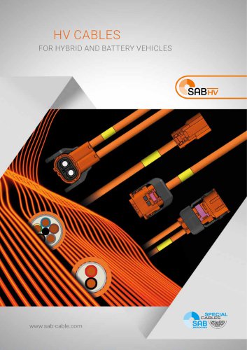 Hight Voltage Cables for Hybrid and Battery Vehicles