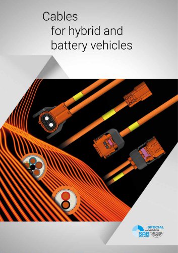 Hight Voltage Cables for Hybrid and Battery Vehicles
