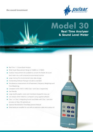 data logging RTA Sound Level Meter