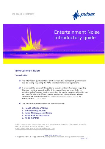 Entertainment Noise 