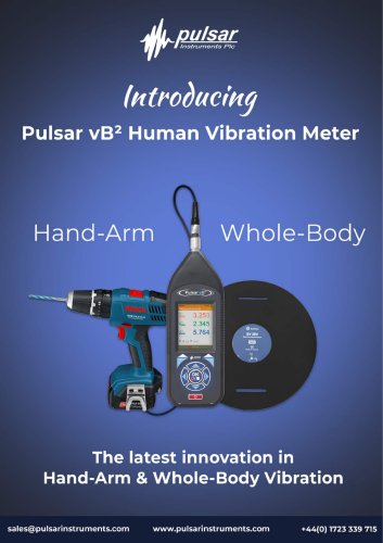 Pulsar vB&sup2; Human Vibration Meter