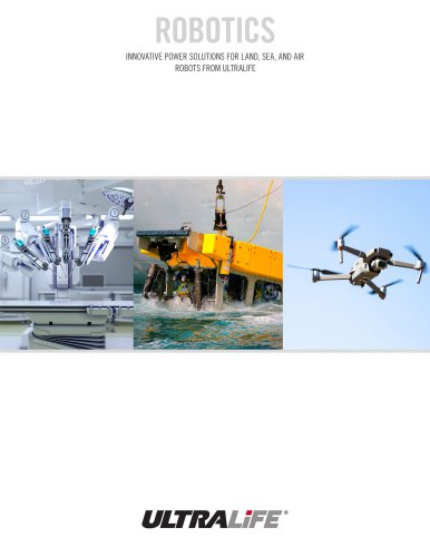 Batteries for Robotics Brochure