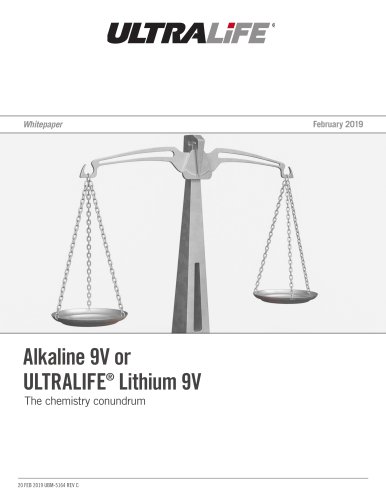 Lithium 9V vs Alkaline 9V