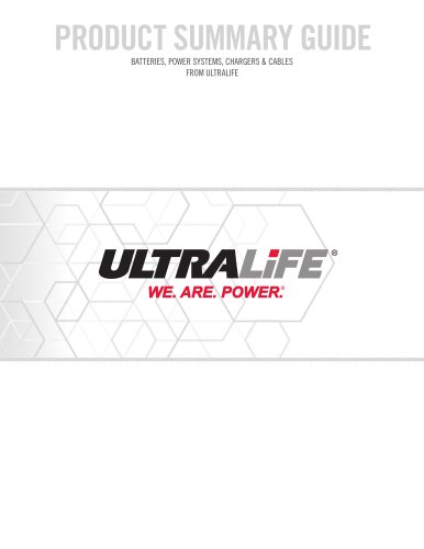 Ultralife Battery & Energy Product Catalogue