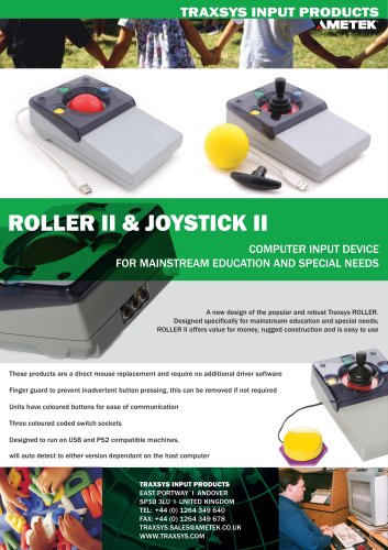 ROLLER II & JOYSTICK II 