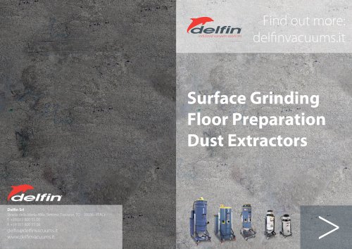 Surface Preparation Dust Extractors and Vacuum Cleaners