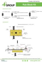 Rub Block Kit - supervisión de desalineación de correa - 2