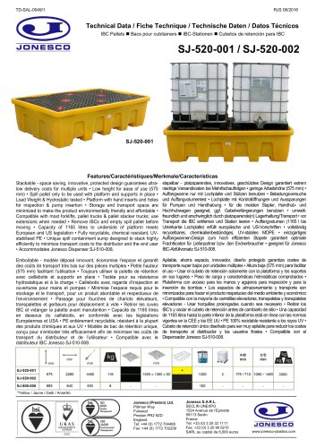 STACKABLE DOUBLE IBC SPILL PALLET