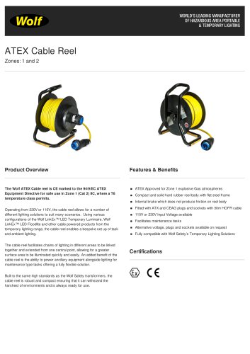 ATEX Cable Reel