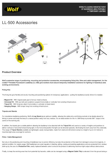 LL-500 Accessories