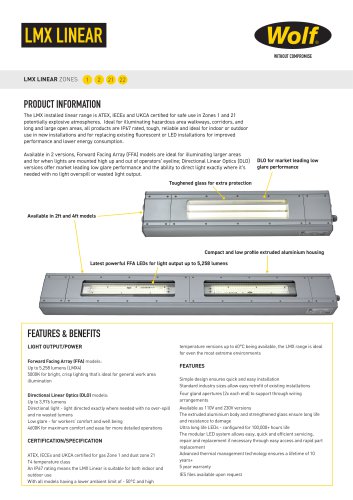 LMX LINEAR Sales Sheet