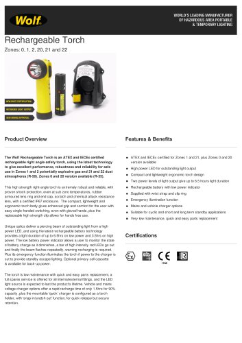 R-50/R-55 Rechargeable Torch