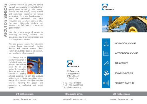 DIS Sensors leaflet 2014