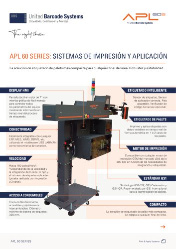 APL 60 Series by United Barcode Systems