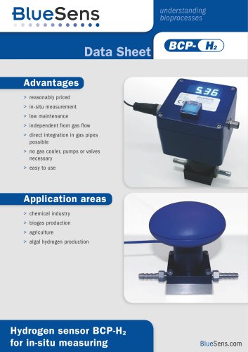 Data sheet BCP-H2 hydrogen sensor