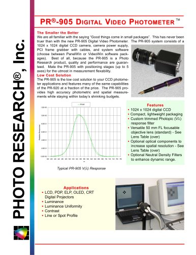 PR®-905 Digital Video Photometer