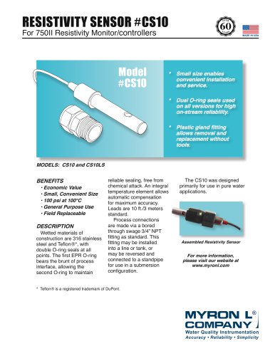 RESISTIVITY SENSOR #CS10