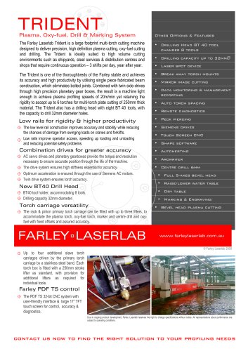 Farley Laserlab Trident Plasma Cutting MachineBrochure