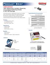 CMKD3003DO  180V, 200mA Dual, Isolated, Opposing Low Leakage Switching Diodes in SOT-363 package