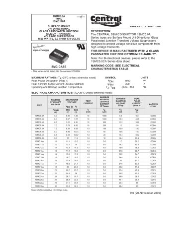 Transient Voltage Suppressors (TVS) 1500W 1SMC5.0A