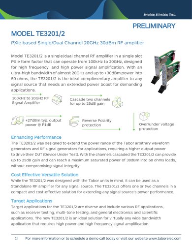 MODEL TE3201/2