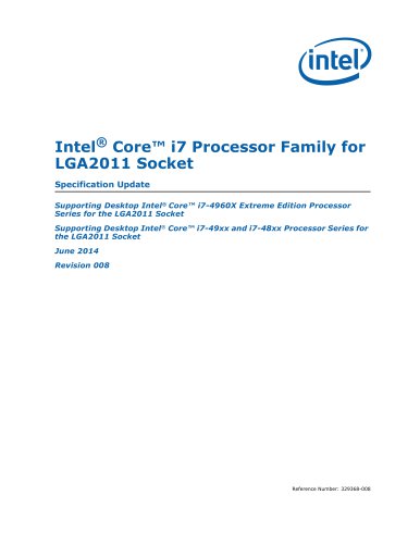 Intel® Core? i7 Processor for LGA2011 Socket: Spec Update