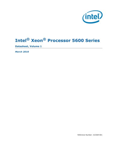 Intel® Xeon® Processor 5600 Series Datasheet Volume 1