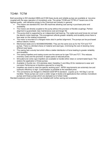 centrifugal pumps TCHM