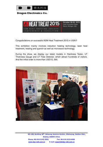 Heat Treatment 2015 in USA