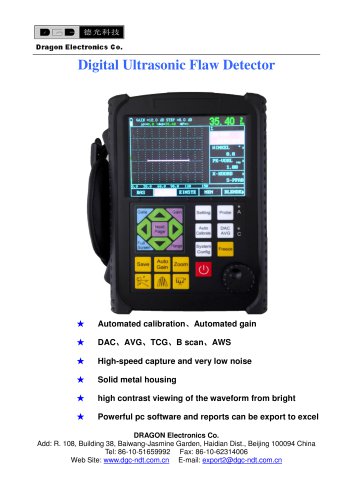 Ultrasonic Flaw Detector DFD10/Portable