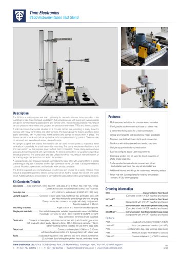 8100 Instrumentation Test Stand