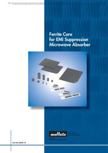 Ferrite Core for EMI Suppression/Microwave Absorber