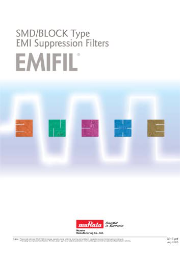 SMD/BLOCK Type EMI Suppression Filters "EMIFIL®"