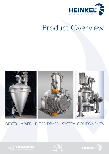 DRYER • MIXER • FILTER DRYER • SYSTEM COMPONENTS